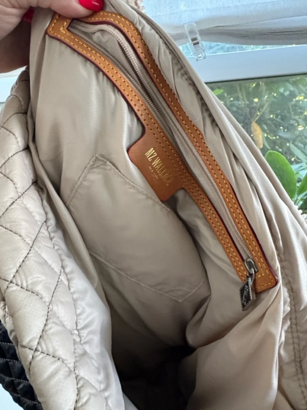 NWOT! MZ Wallace Medium Metro Tote Mushroom and Black